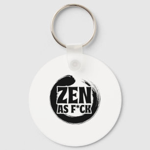 Mindfulness Zen As Fck Inner Peace Meditation Budd Key Ring