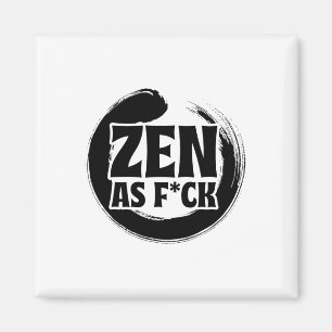 Mindfulness Zen As Fck Inner Peace Meditation Budd Magnet