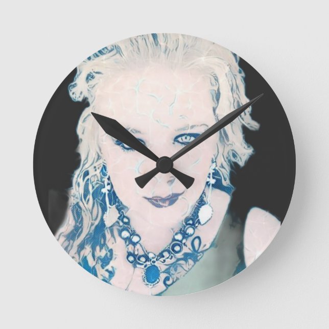 Mindi Kilty Round Clock (Front)