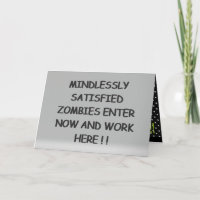 Mindlessly Satisfied Zombies