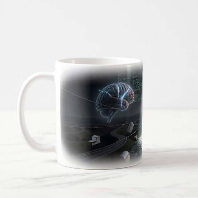 Mind's Crossroads of Quiet Courage Art Mug (Left)