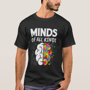Minds of All Kinds Autistic Kids Autism Awareness T-Shirt