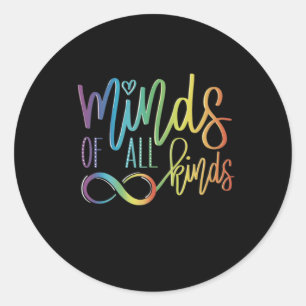 Minds Of All Kinds  Classic Round Sticker