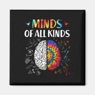 Minds Of All Kinds Neurodiversity Autism Awareness Magnet