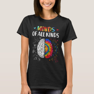 Minds Of All Kinds Neurodiversity Autism Awareness T-Shirt