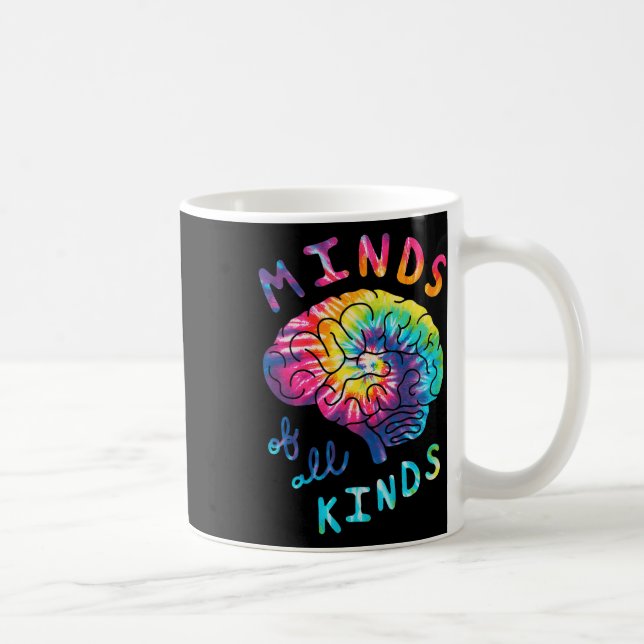 Minds Of All Kinds Neurodiversity Tie Dye Autism A Coffee Mug (Right)