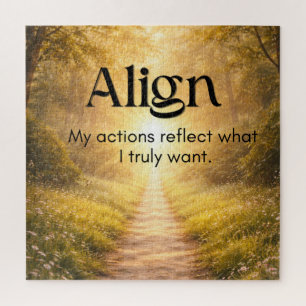 Mindset Affirmation for Home Office Wellness Space Jigsaw Puzzle