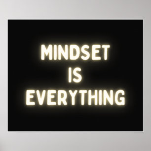 Mindset is Everything - Inspirational Message Poster