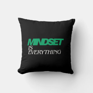 Mindset is Everything, Inspirational, Motivational Cushion