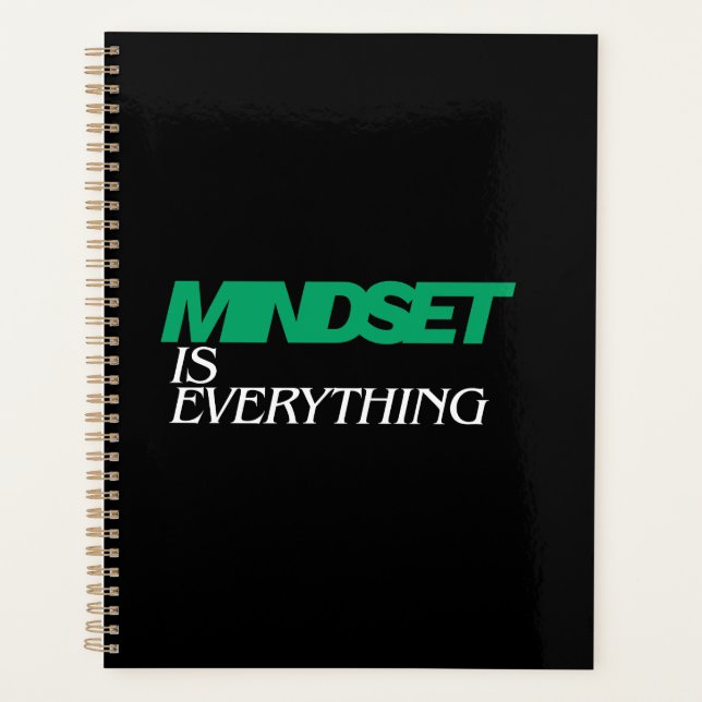 Mindset is Everything, Inspirational, Motivational Planner (Front)