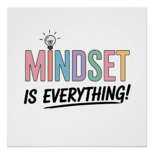 Mindset Is Everything – Pastel Inspiration Poster