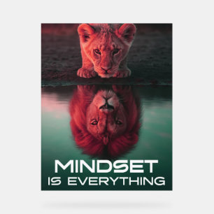 Mindset Is Everything – Unlock Your Full Potential Acrylic Sign
