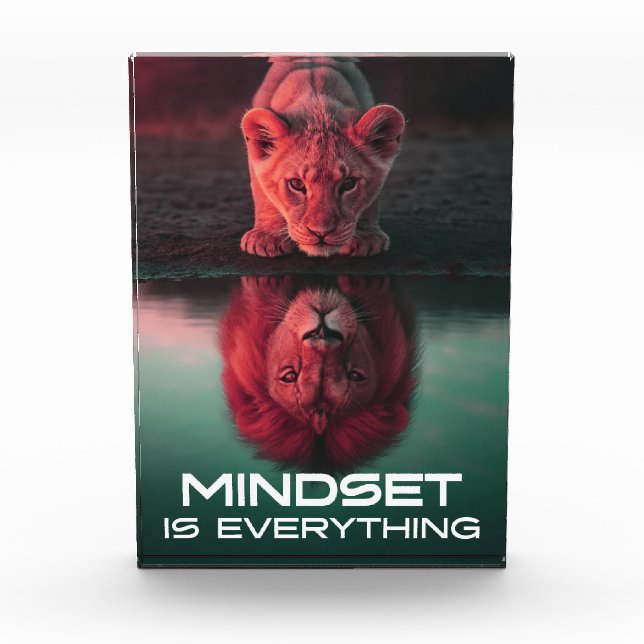 Mindset Is Everything – Unlock Your Full Potential Photo Block (Front)