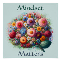 Mindset Matters Inspirational Mental Health Art 