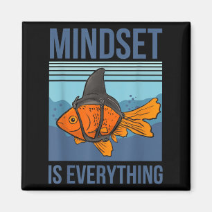 Mindset Means Everything Goldfish Motivational Quo Magnet