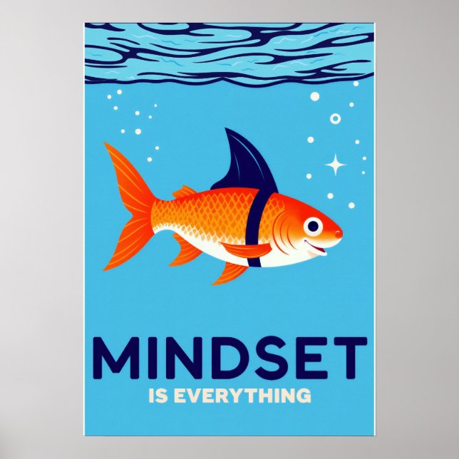 Mindset Motivational Art Poster (Front)