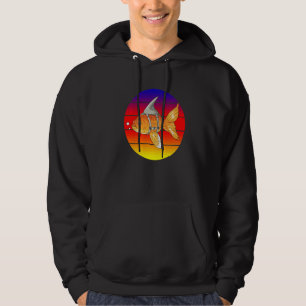 Mindset Motivational Quote Retro Fancy Ranchu Gold Hoodie
