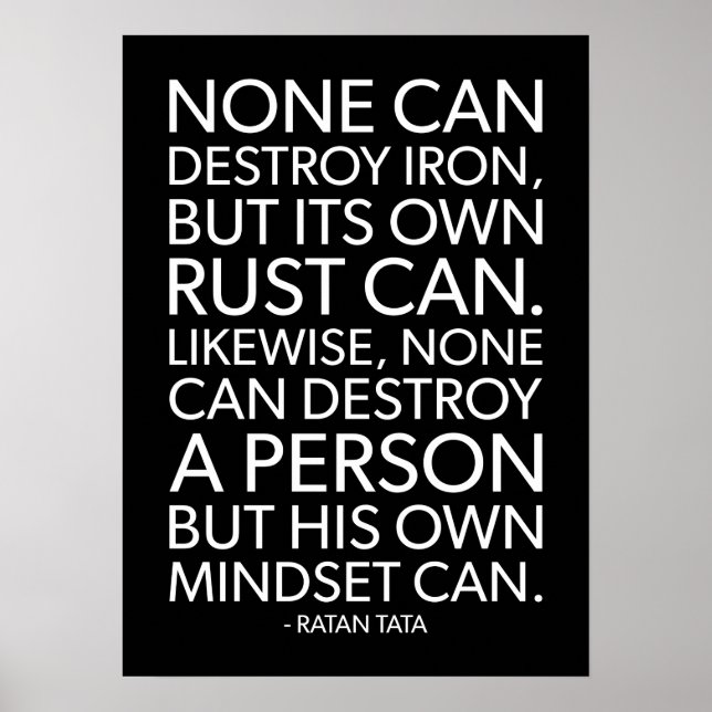 Mindset Quote Poster (Front)