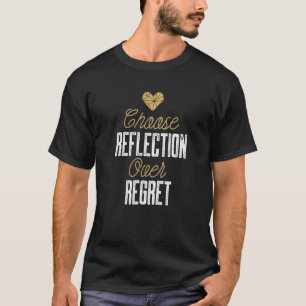 Mindset Reflection Regret Minimalist Geometric Ins T-Shirt