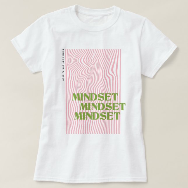 Mindset Retro Wave Graphic T-Shirt (Design Front)