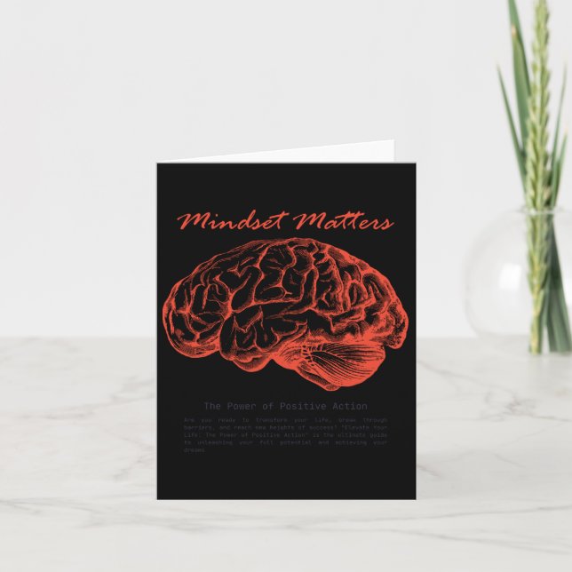 Mindset S Creative S Design Sticker  Card (Front)