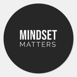 Mindset S Motivational Entrepreneur Slogan Quote T Classic Round Sticker