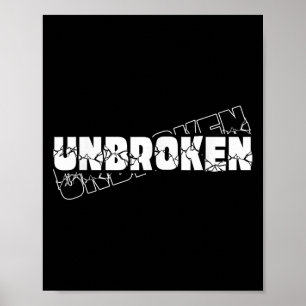 Mindset Unbroken Motivational Poster