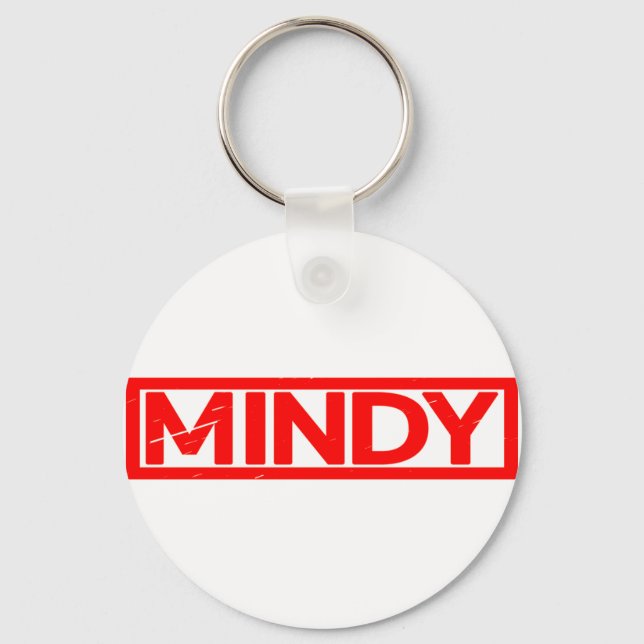 Mindy Stamp Key Ring (Front)
