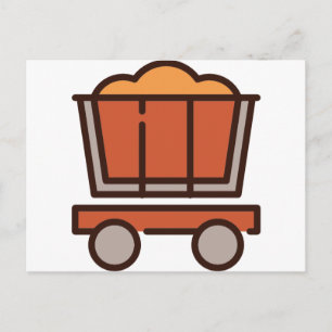 Mine Cart Postcard