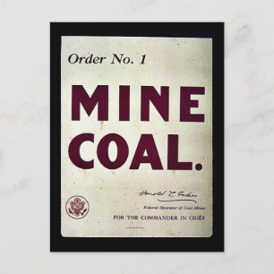 Mine Coal Postcard