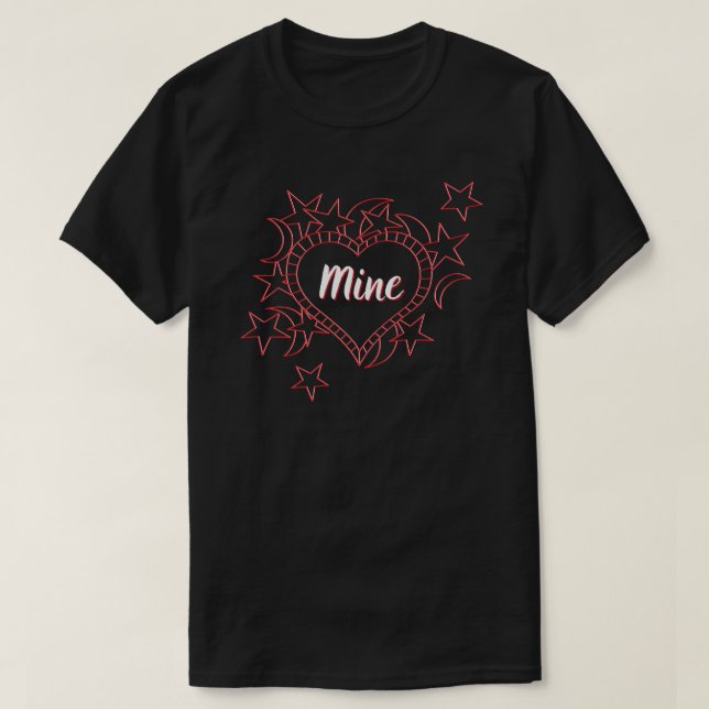 Mine Couples Valentine's T-Shirt (Design Front)