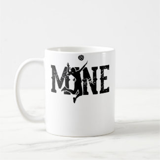 Mine Cute Athletic Girls Or Wo Volleyball Coffee Mug