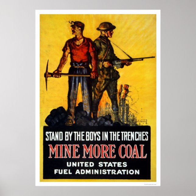 Mine more coal poster (Front)