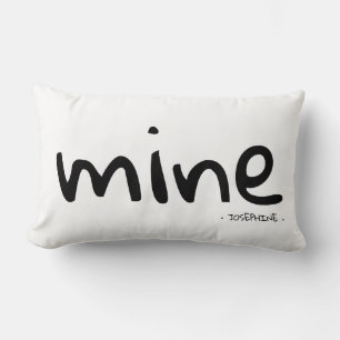 Mine personalised with name lumbar cushion