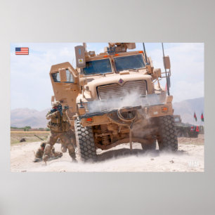 MINE-RESISTANT AMBUSH PROTECTED VEHICLE POSTER