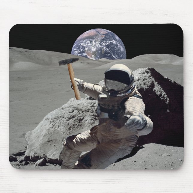 Mine The Moon Mouse Pad (Front)