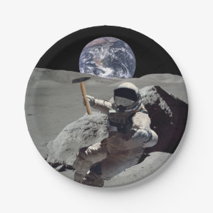 Mine The Moon Paper Plate