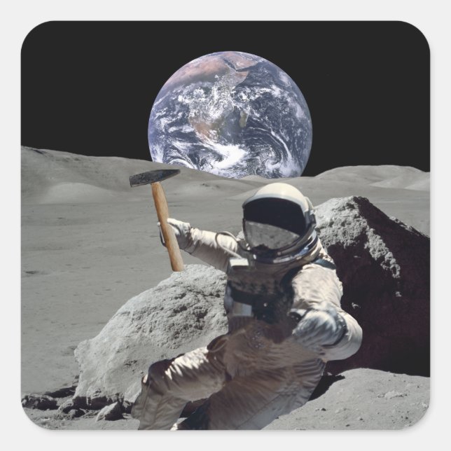 Mine The Moon Square Sticker (Front)