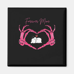 Mine, Valentines Day Classic - Skeleton Hands Hear Magnet