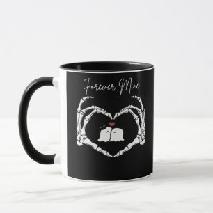 Mine, Valentines Day Classic - Skeleton Hands Hear Mug