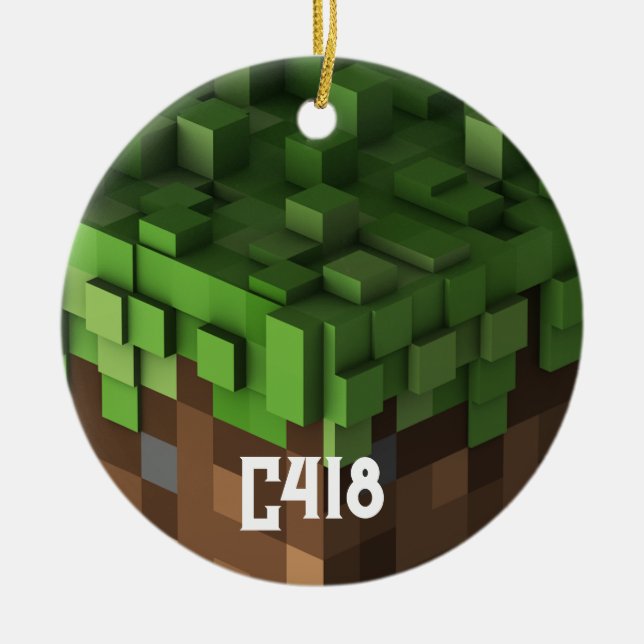 Minecraft C418 Ceramic Ornament (Front)