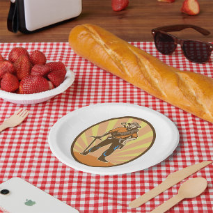 Miner Prospector Paper Plate