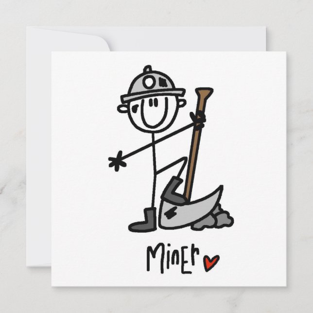 Miner Stick Figure (Front)