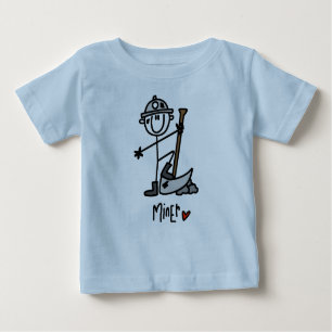 Miner Stick Figure Baby T-Shirt