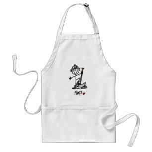 Miner Stick Figure Standard Apron