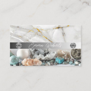 Mineral Amethyst Crystal Quartz Texture Business C Card