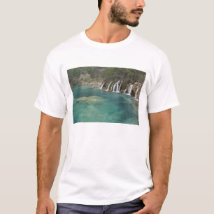 Mineral deposits make waterfalls and clear T-Shirt