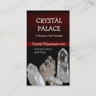 Mineral Quartz Crystals Healing Business Card