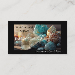 Minerals Crystal Energy Reiki Business Card