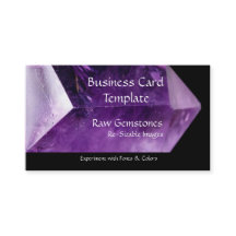 Minerals Crystal Raw Amethyst Business Card